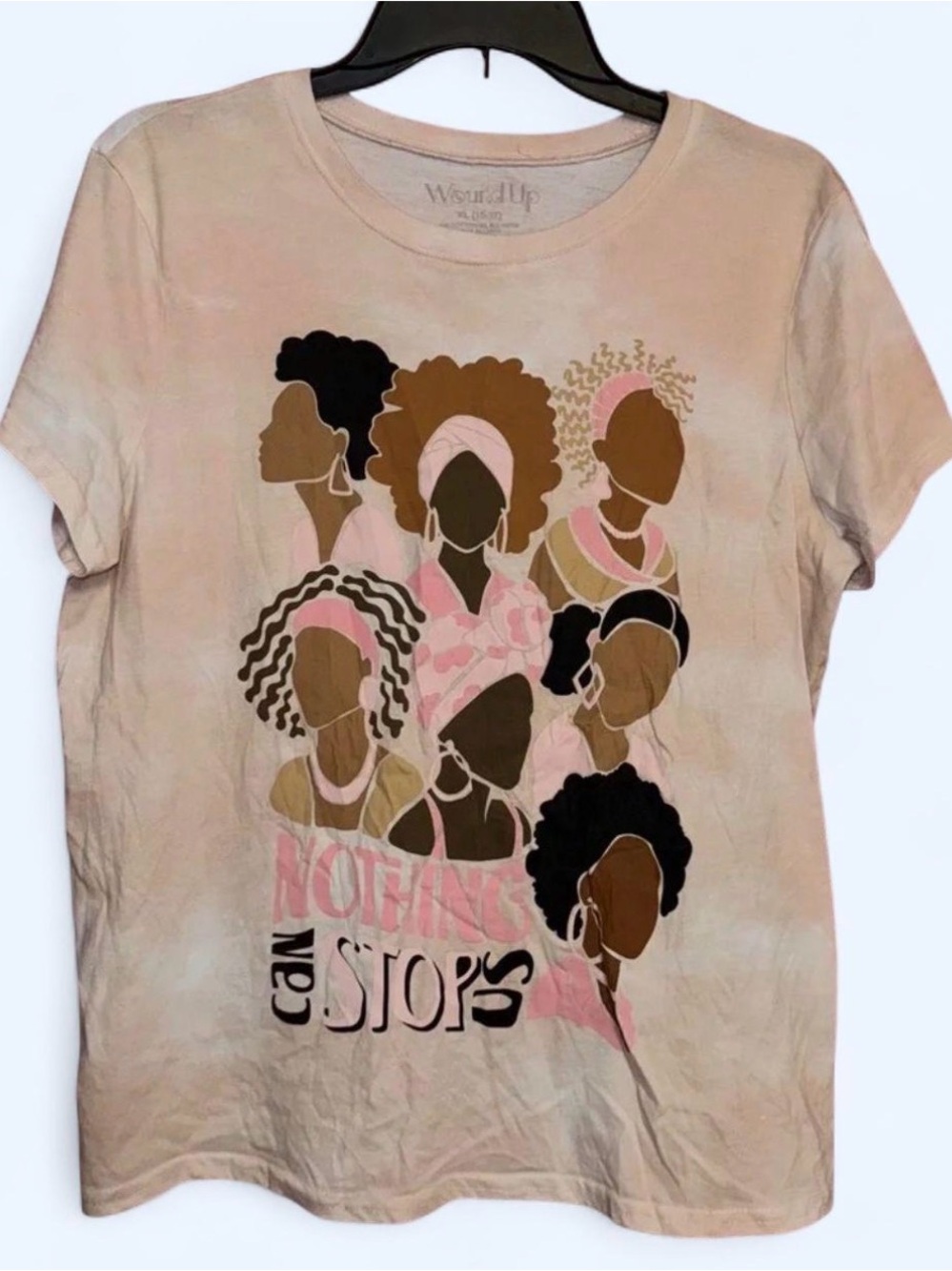 Wound Up Cream Polo T-Shirt Graphic Short Sleeve